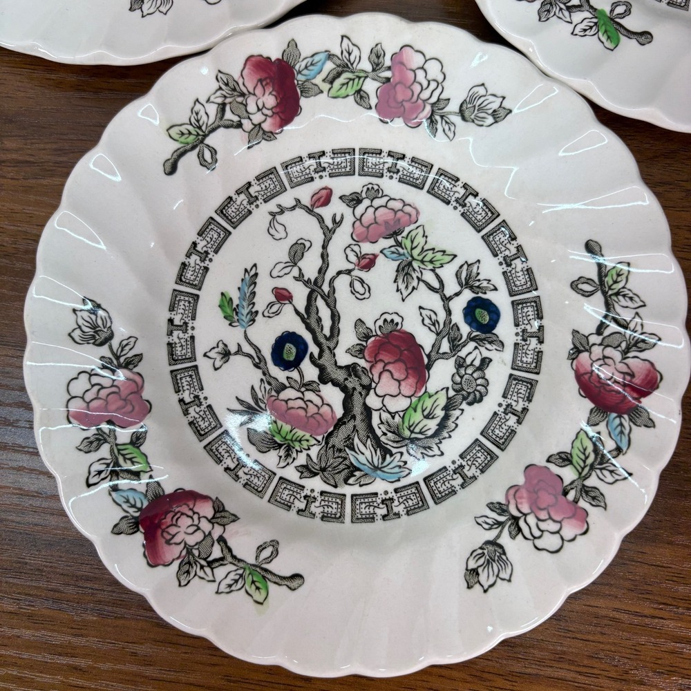 Myott Staffordshire Ware Indian Tree Made England Hand Engraving Lot of 3‎ 6" - Picture 7 of 10